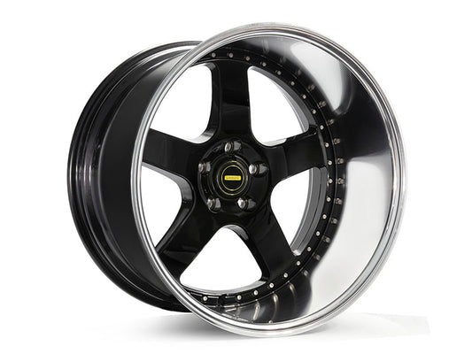 Simmons FR1 20x12 Flow Form Gloss Black Mirror Lip