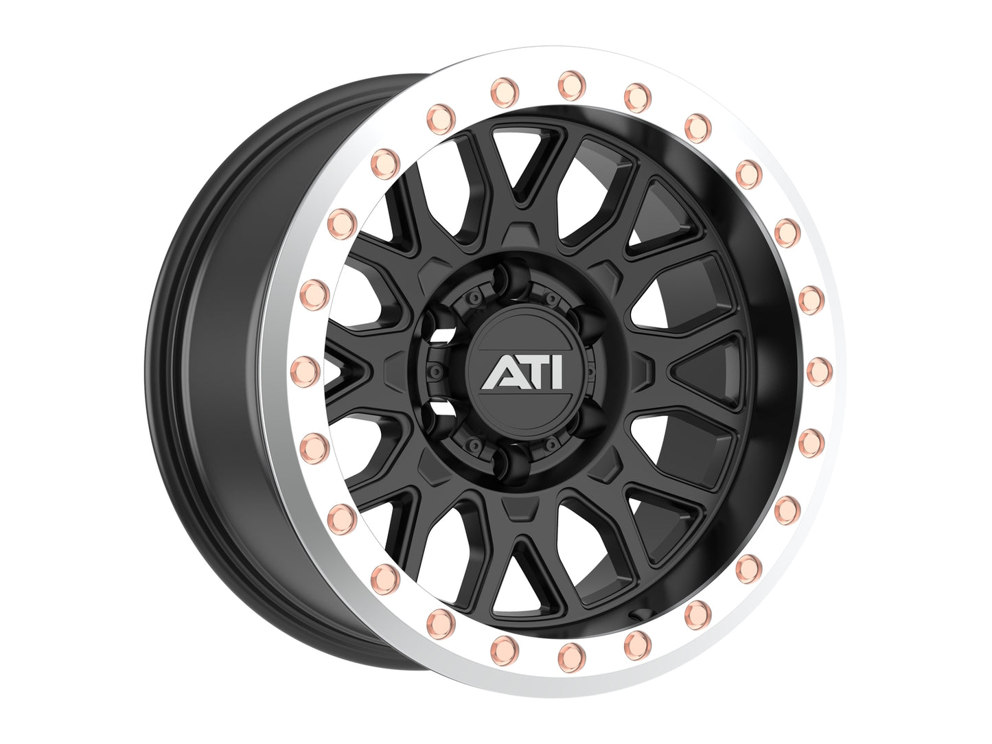 AT-01 HYBRID BEADLOCK BLACK MACHINED RING