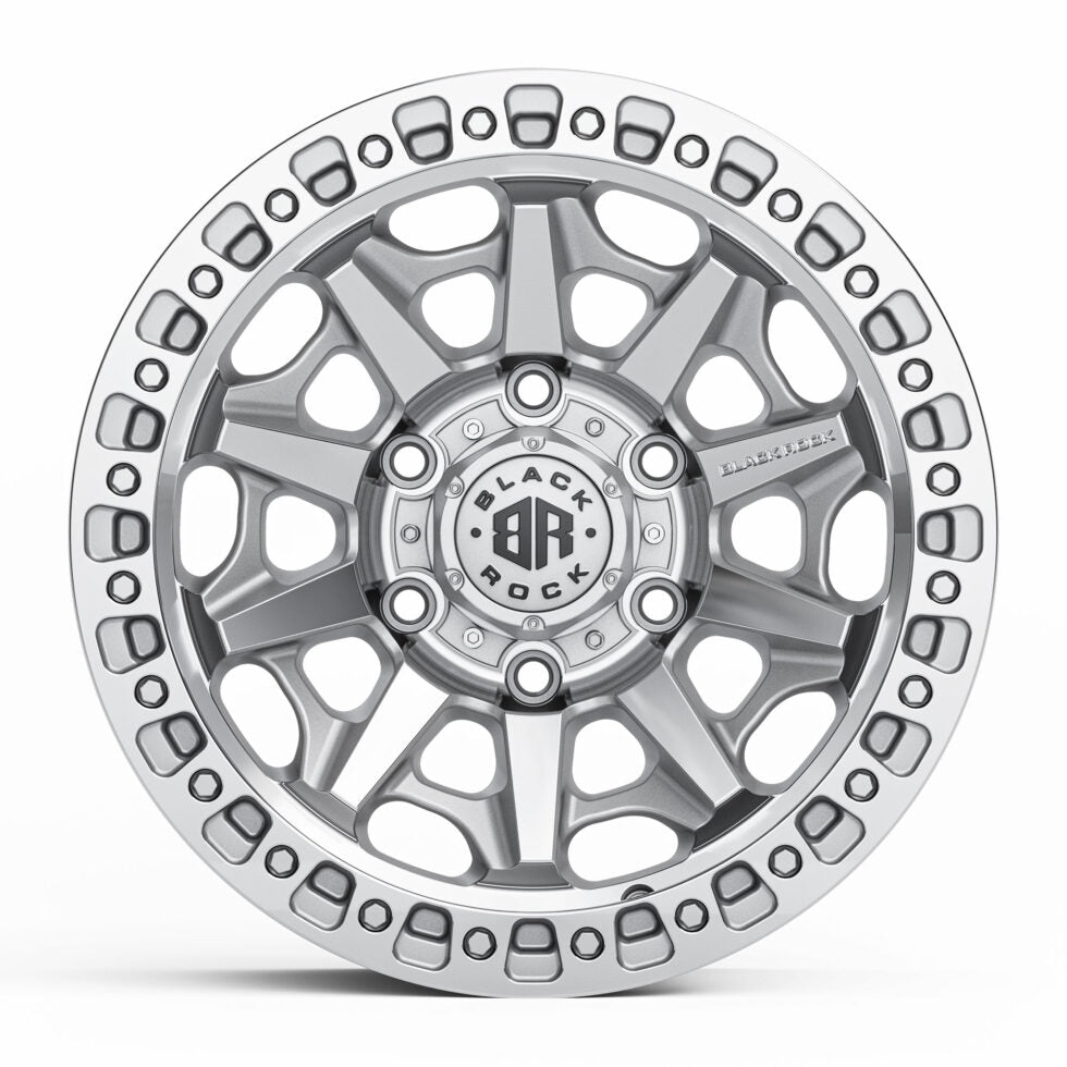 BLACK ROCK CAGE Silver Machined