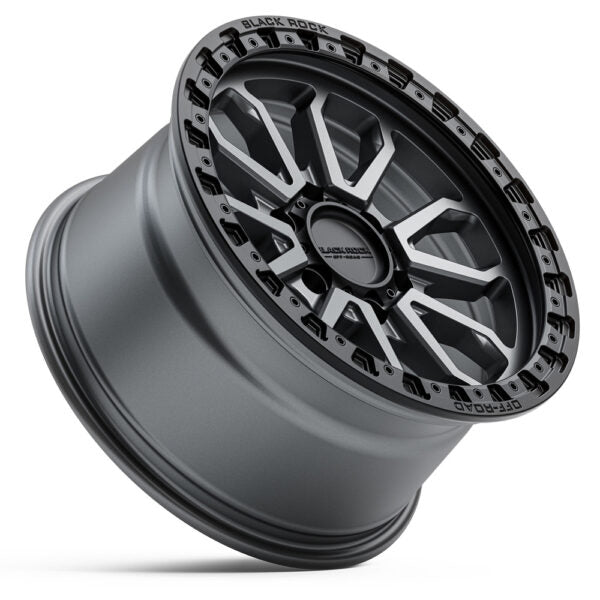 BLACK ROCK COBRA Gunmetal Black Ring