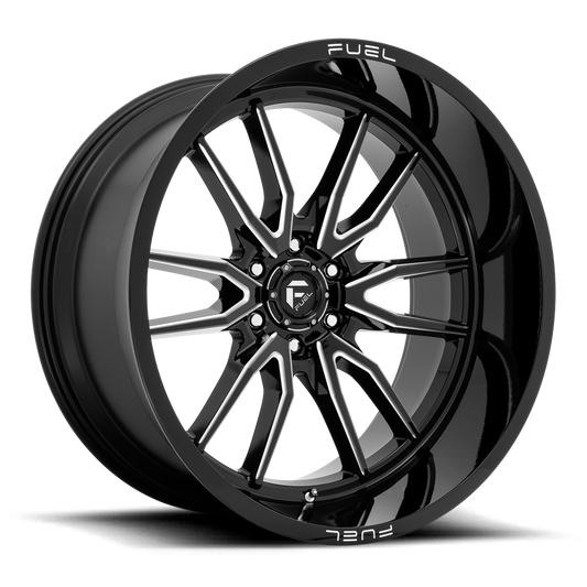 FUEL OFFROAD WHEELS - D761 CLASH 6 Gloss Black Milled