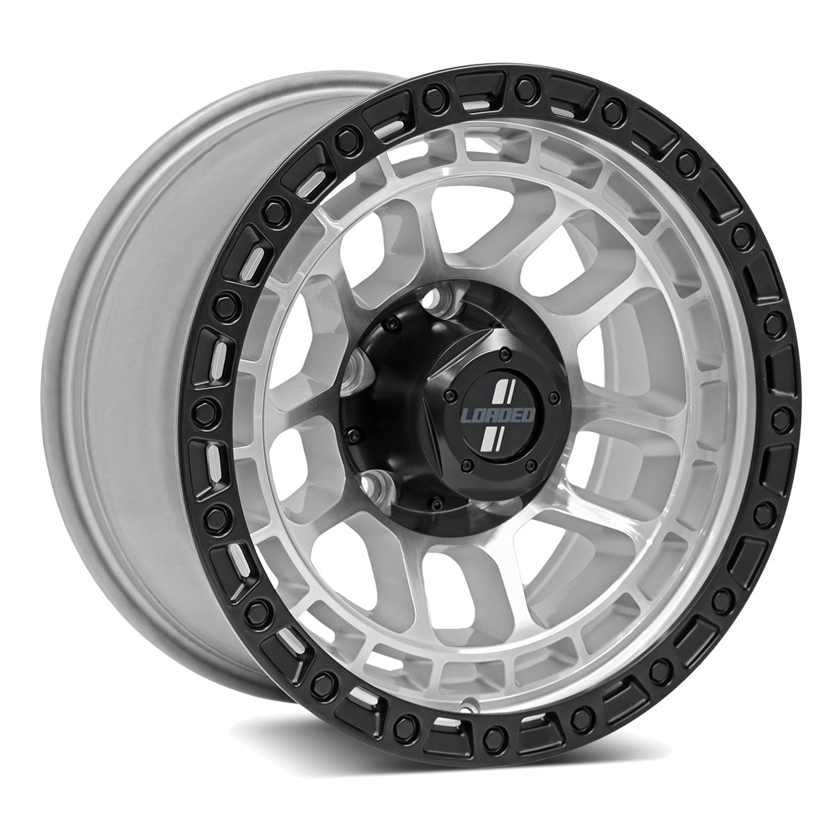 LOADED GIBB 1675 Silver Machined Black Lip