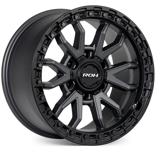 ROH WHEELS - RAID Matt Black Graphite face