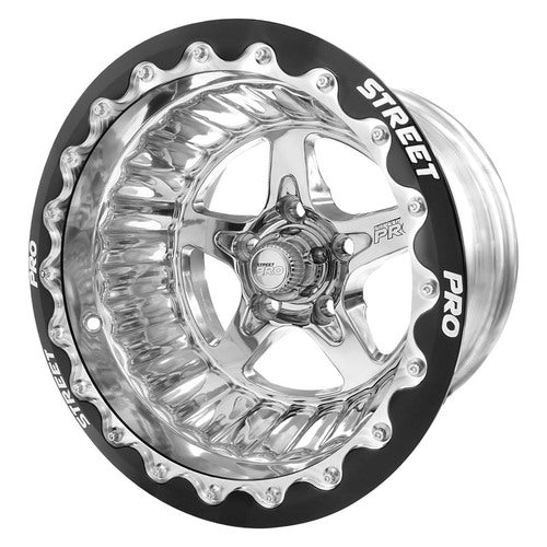 Street Pro ll Convo Pro Wheel - 002 Series Polished Black Bead Lock Style