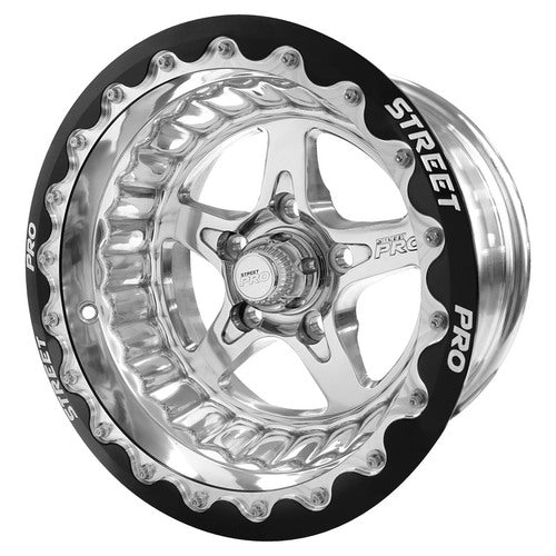 Street Pro ll Convo Pro Wheel - 002 Series Polished Black Bead Lock Style
