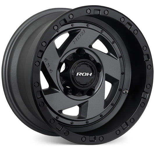 ROH WHEELS - VULCAN Matt Graphite Black Lip