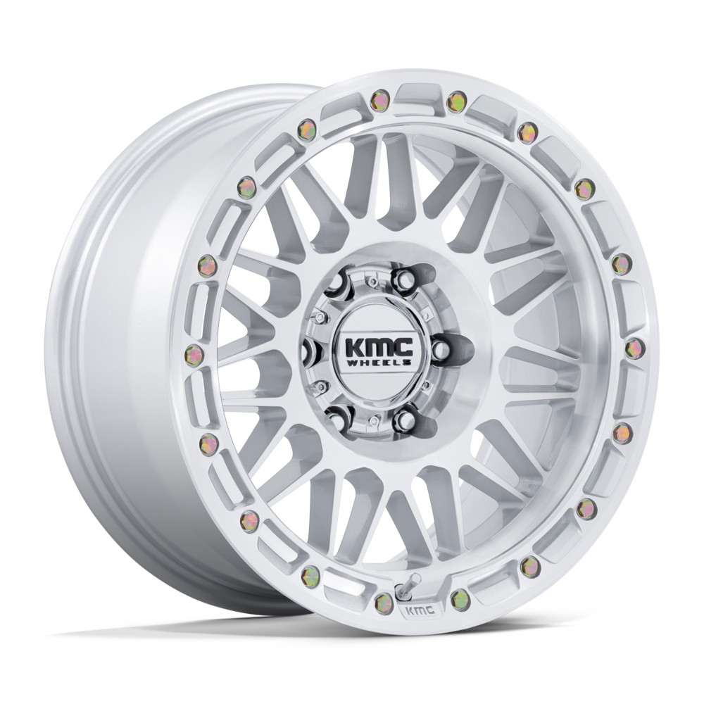 KMC ATTACK KM555 GLOSS SILVER MACHINED FACE