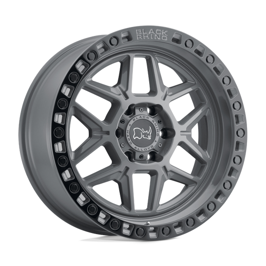 BLACK RHINO WHEELS - KELSO Battleship Gray Black Lip