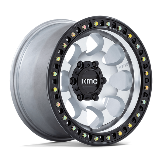 KMC WHEELS - RIOT SBL KM550 Machine Black Lip