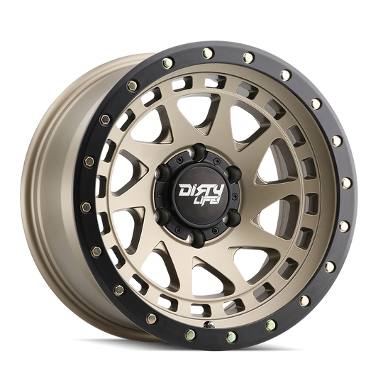 DIRTY LIFE WHEELS - ENIGMA PRO  Satin Gold Black Lip