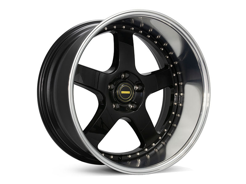 Simmons FR1 20x10 Flow Form Gloss Black Mirror Lip