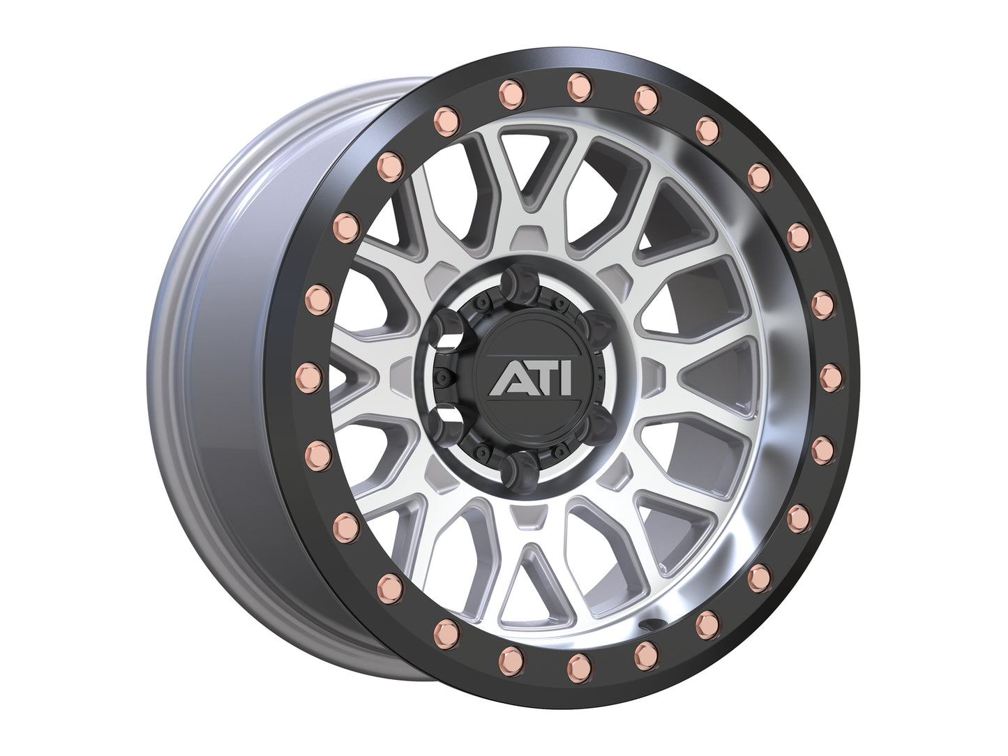 AT-01 HYBRID BEADLOCK MACHINED BLACK RING