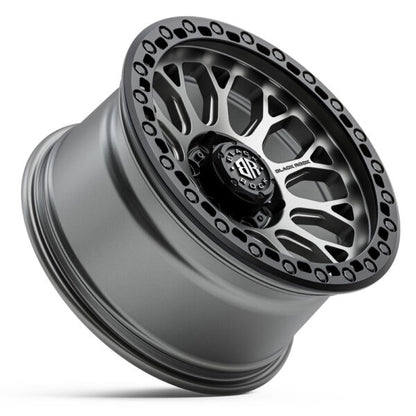 BLACK ROCK SPIDER Gunmetal Grey Black Ring