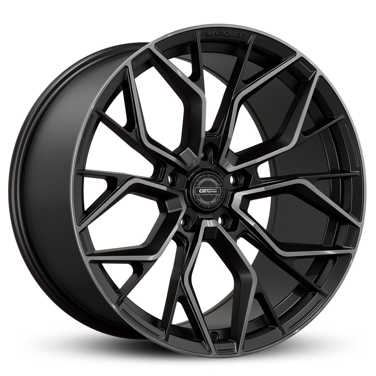 GT FORM MARQUEE Matt Black Dark Grey Tint – Gas Wheels & Tyres