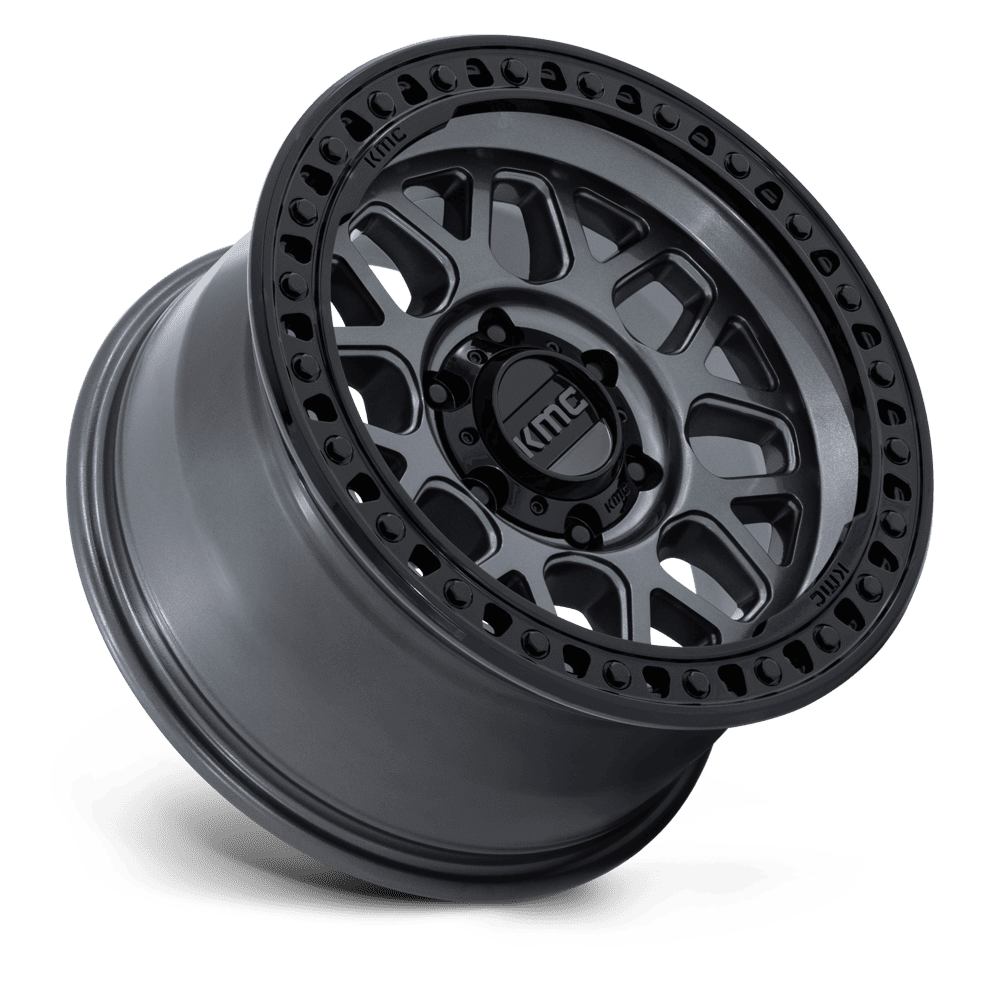 KMC GRS KM549 Gloss Gunmetal Gloss Black Ring