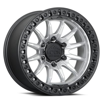 LOCK OFFROAD TRAIL Matte Silver Black Lip