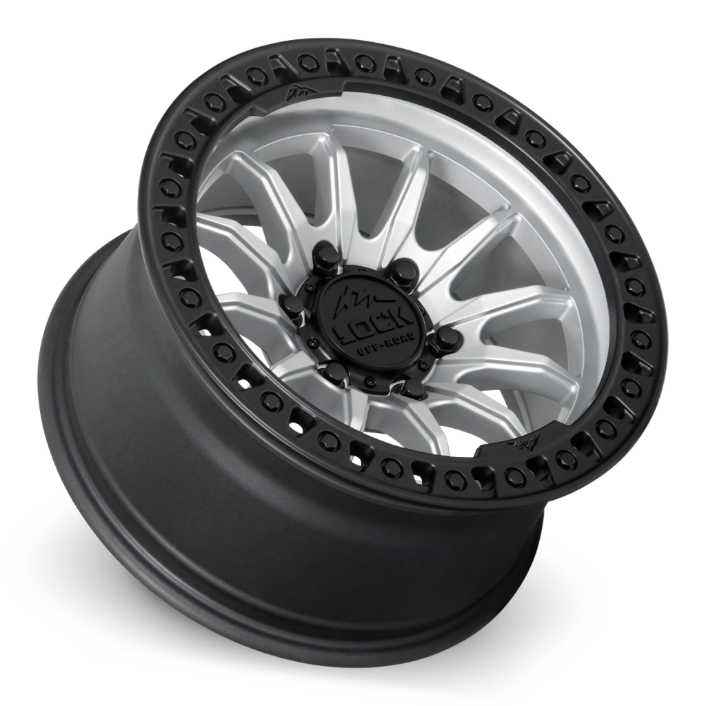 LOCK OFFROAD TRAIL Matte Silver Black Lip