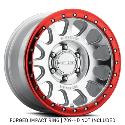 Red Dress Ring Machined 709 Method