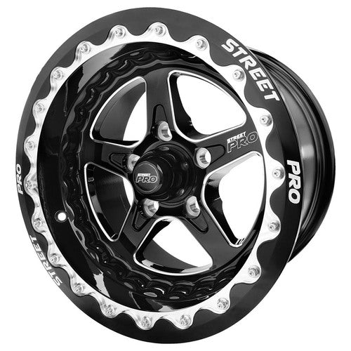 Street Pro ll Convo Pro Wheel - 002 Series Black Bead Lock Style