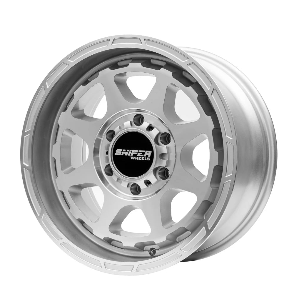 SNIPER TRACER Full Polished Silver Deep Face – Gas Wheels & Tyres