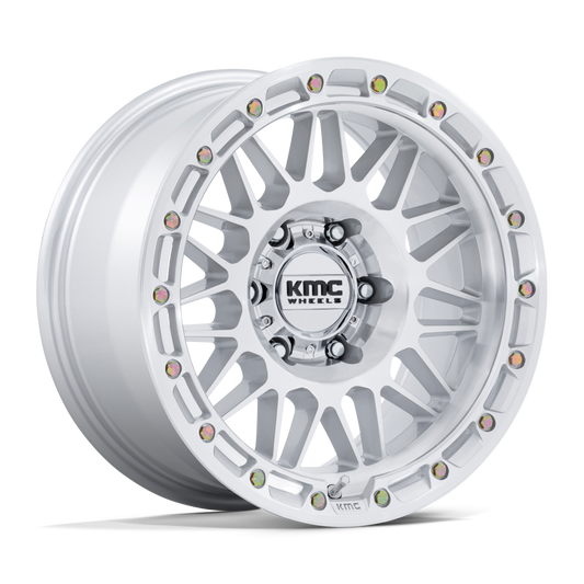 KMC ATTACK KM555 GLOSS SILVER MACHINED FACE