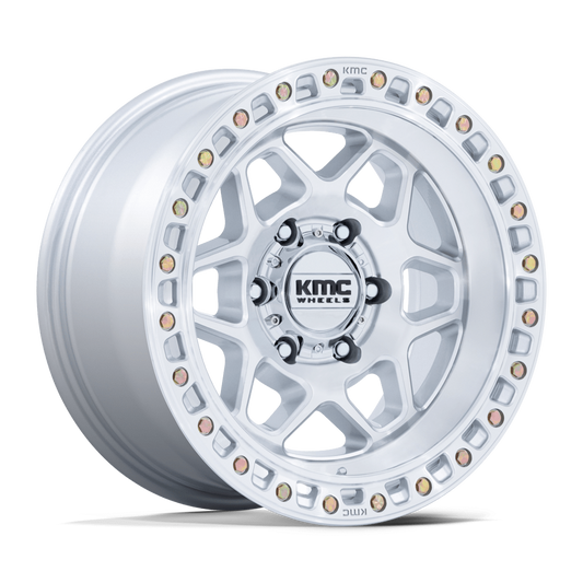 KMC TORX KM553 Gloss Silver Machine Face