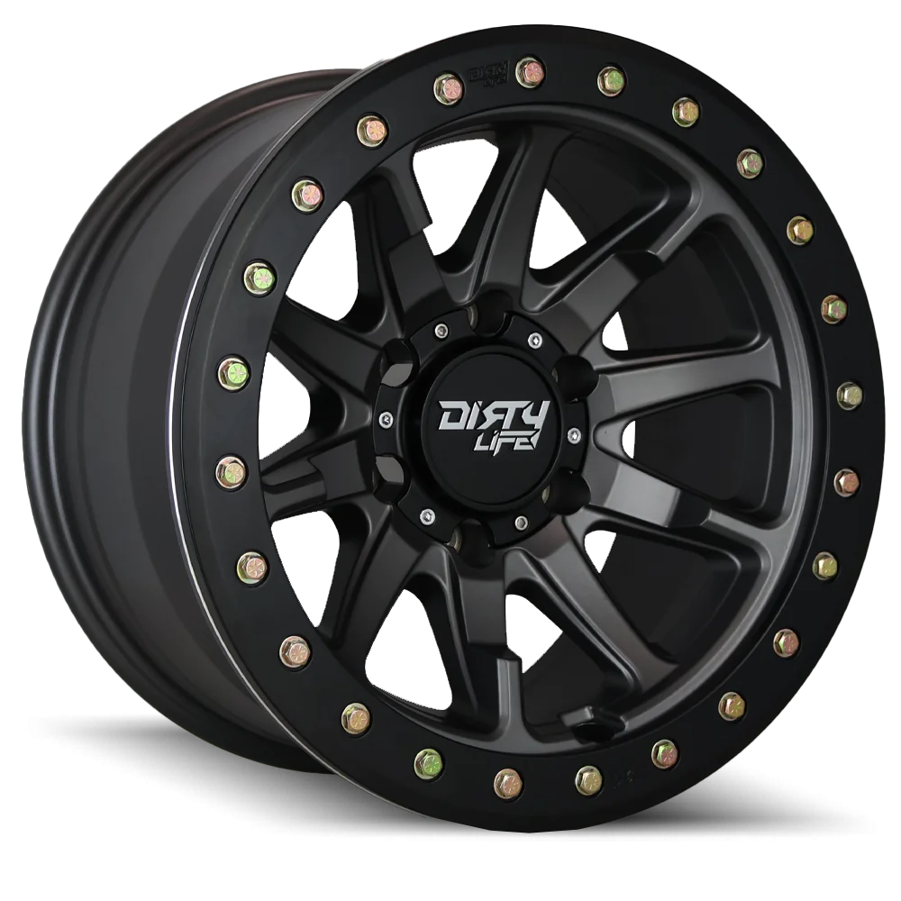 DIRTY LIFE DT2 Satin Gunmetal Black Lip – Gas Wheels & Tyres